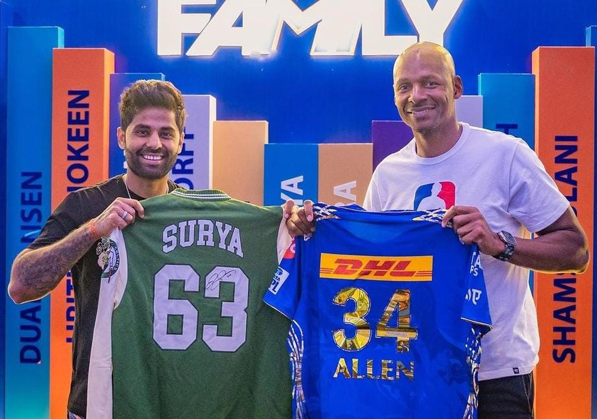 Ray Allen exchanges jersey with Surya Kumar Yadav shares his inspirational thoughts The Hindu